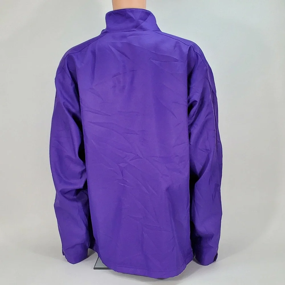 Adidas Mens‎ Elmira Soaring Eagles Purple Full Zip Fleece Lined Jacket 2XL